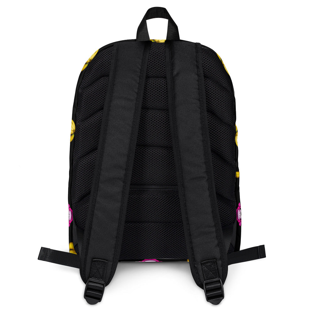 Black Strawberry Banana Backpack