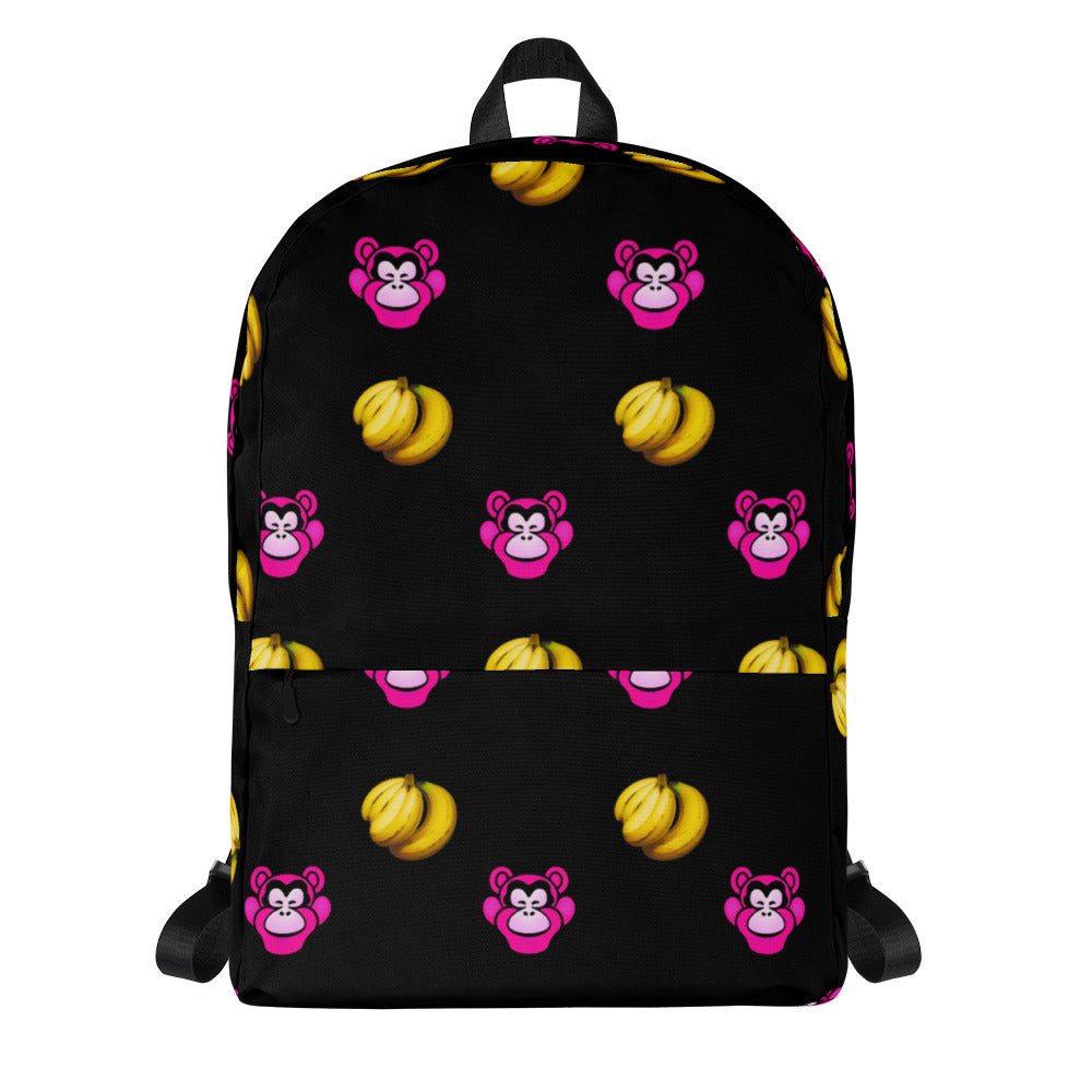 Black Strawberry Banana Backpack